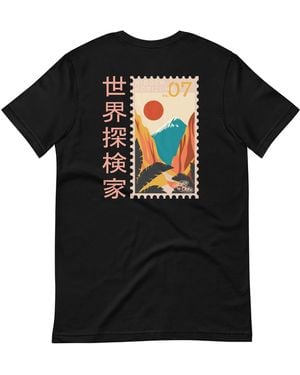 Anchor and Crew Hidden Horizons Postmark Organic Cotton T-Shirt - Black