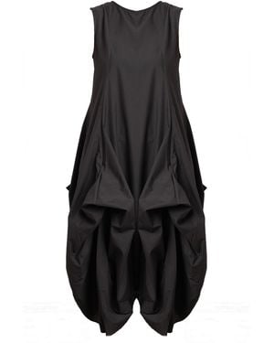 Metamorph Sleeveless Loose Dress - Black
