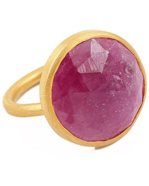 Opium Jewels Sapphire Orbit Ring - Purple