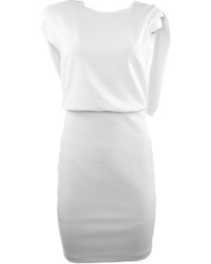 Theo the Label Gaia Backless Draped Dress - White