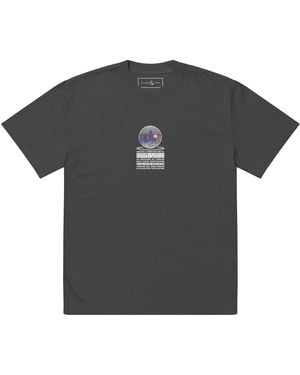 Anchor and Crew Faded City Drive Explore Co. Oversized Cotton T-Shirt - Black