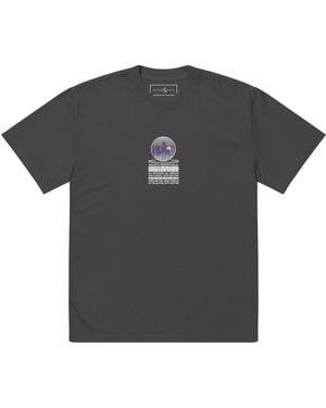 Anchor and Crew Faded City Drive Explore Co. Oversized Cotton T-Shirt - Black