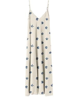 Aloha From Deer Flowers Maxi Dress - White