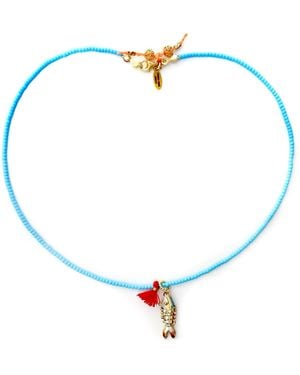 Persia Dona Jewelry Little Fish Necklace - Blue