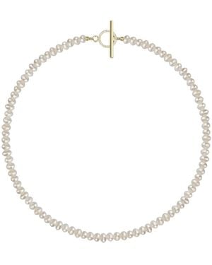 Lisa&Co. Necklace Pearl Bead Sparkling - White