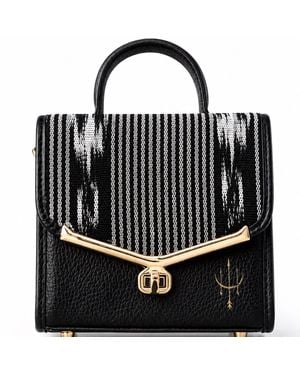 Bella Soul Mini Crossbody Leather Bag - Black