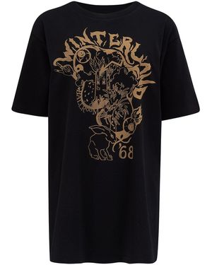 Klements Winterland T Shirt Print - Black