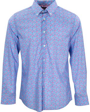 lords of harlech Morris Flamingos - Blue