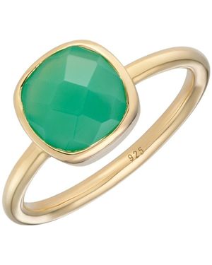 Auree Brooklyn Chrysoprase Vermeil Ring - Green