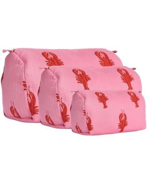 Conscious Yoga Collective The Lobster Three Piece Travel Set - Pink