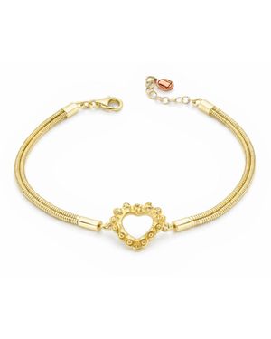 Unaloe Love You Heart Bracelet - Yellow