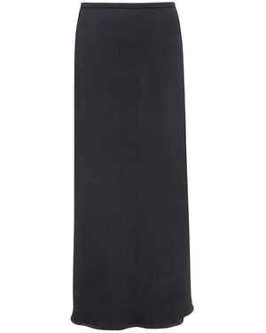 Audrey Vallens Pencil Rib Skirt - Blue