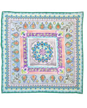 Maraethra Gentle Breeze Silk Square Scarf - Pink