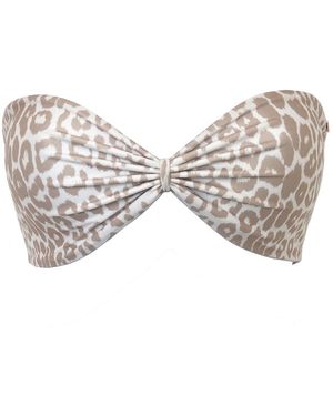 Terra Dea Loco Classic Reversible Bandeau Bikini Top - White