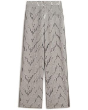 Nocturne Jacquard Trousers - Grey