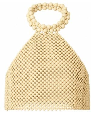 FRONT ROW SHOP Reef Beaded Halter Top - Natural