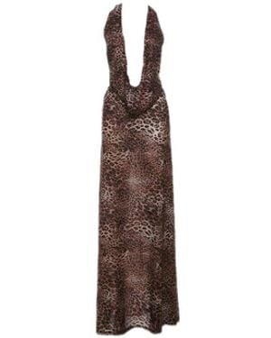 Herfetch Maxi Exotic Dress - Brown
