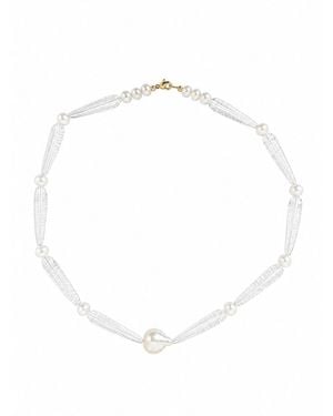 La Maison Gisel B. Colette Crystal Necklace - White