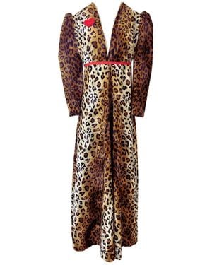 Couture to Your Door Leopard Print Boho Maxi Dress - Brown