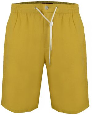 DAVID WEJ Kingston Linen Blend Short - Green