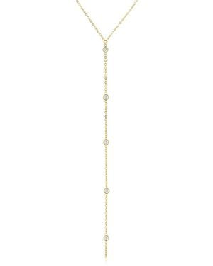 SET & STONES Faye Lariat Necklace - White