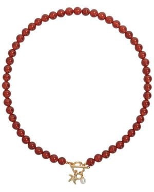 Miss Cecilia Ruby Necklace - Red