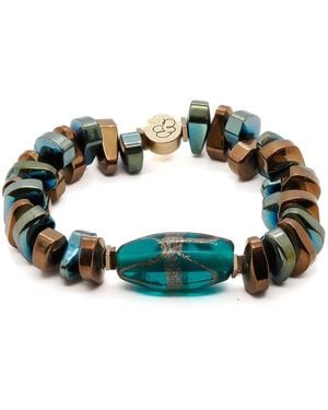 Ebru Jewelry Balance Chunky Bracelet - Green