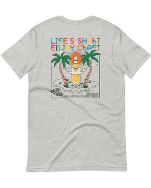 Anchor and Crew Heather Enjoy Craft Dial-A-Local Organic Cotton T-Shirt - Grey