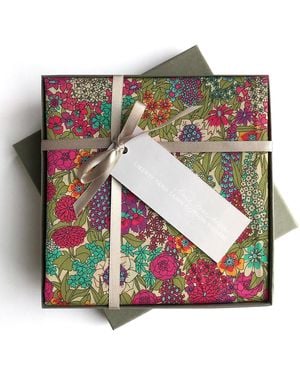 Lime Tree Design Lime Fuchsia Ciara Headscarf Made With Liberty Fabric - Green