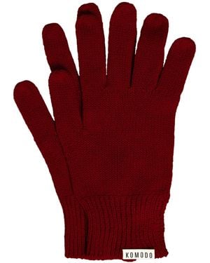 Komodo City Organic Cotton Gloves - Red