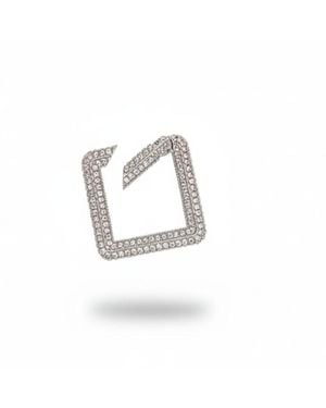 Jaredjamin Pavé Square Clicker Clasp - Metallic