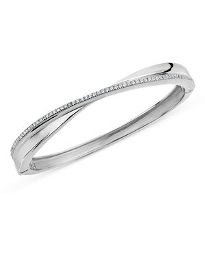 SALLY SKOUFIS Light Bangle With Made Cz Diamond Stimulant - White