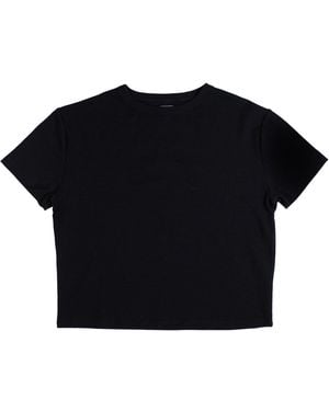 Vænn S/S Babywool Boxy Crew Neck Tee - Black
