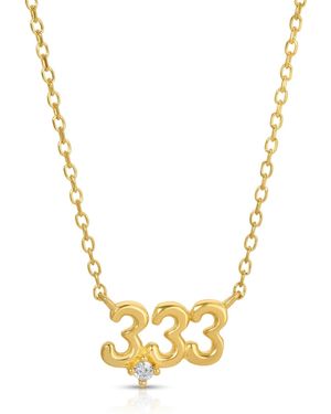 Zepplin the Label Angel Number Necklace - Metallic