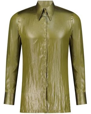 Úchè Satin Shirt - Green