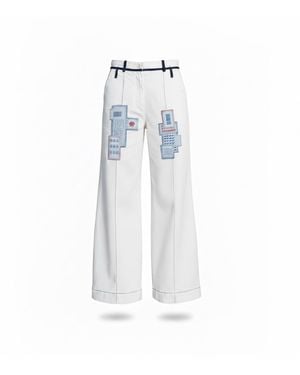 Up-fuse Wide Leg Trousers - Blue