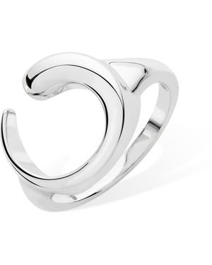 Lucy Quartermaine Solid Sterling Luna Ring - White