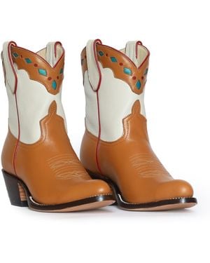 Fraulein Boot Company Neutrals Grocery Store Cowboy Boot - Brown