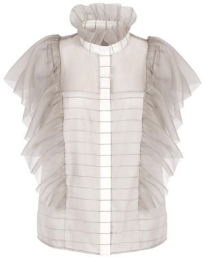 Helene Galwas Georgie Blouse - White