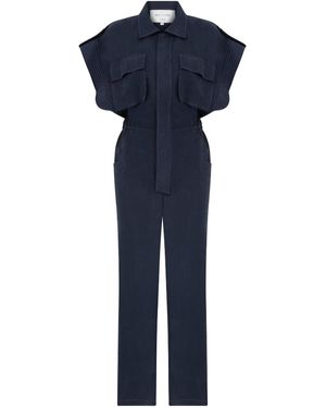 NAZLI CEREN Molve Jumpsuit - Blue