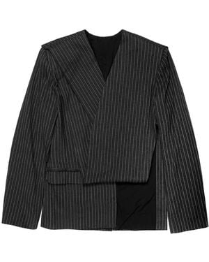 Ioana Ciolacu Striped Jacket - Black
