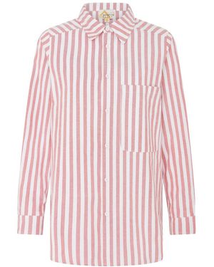 Hay Life Yapp Stripe Shirt Cherry - Pink