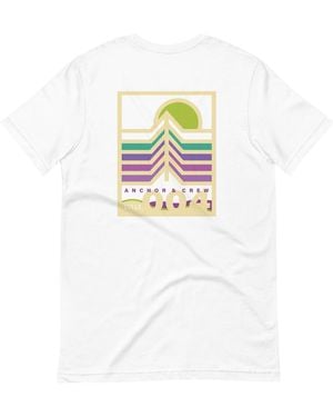 Anchor and Crew Four Field Notes Organic Cotton T-Shirt - White
