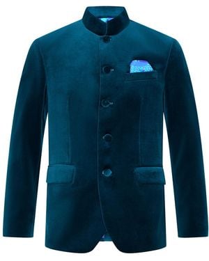 Beatrice von Tresckow Mughal Velvet Jacket - Blue