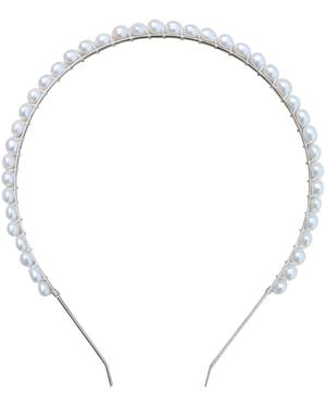 Kiri & Belle Cici Freshwater Pearl Metal Headband - Metallic