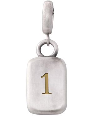 Golden Horn Jewellery Number One Numerology Pendant - White