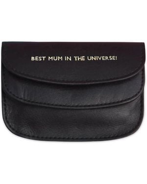 VIDA VIDA Leather Scallop Purse - Black