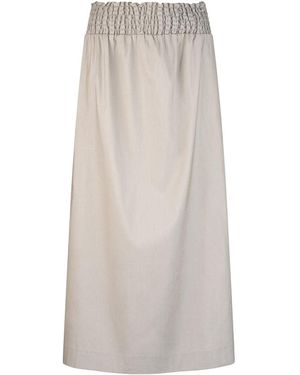 Dref Neutrals Mojito Linen Skirt - White