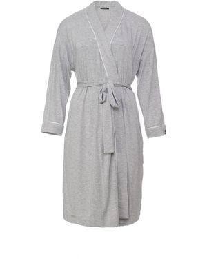 Pretty You London Bamboo Kimono Robe - Grey