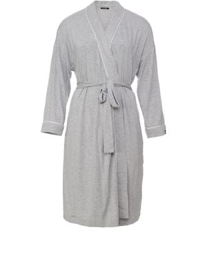 Pretty You London Bamboo Kimono Robe - Grey